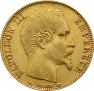 Pièce 20 Francs Or Napoléon III Tête Nue Notre Choix 1852 à 1860