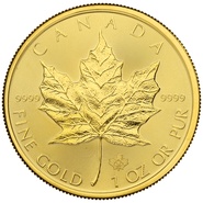 Maple Leaf en or de 1 once- 2020