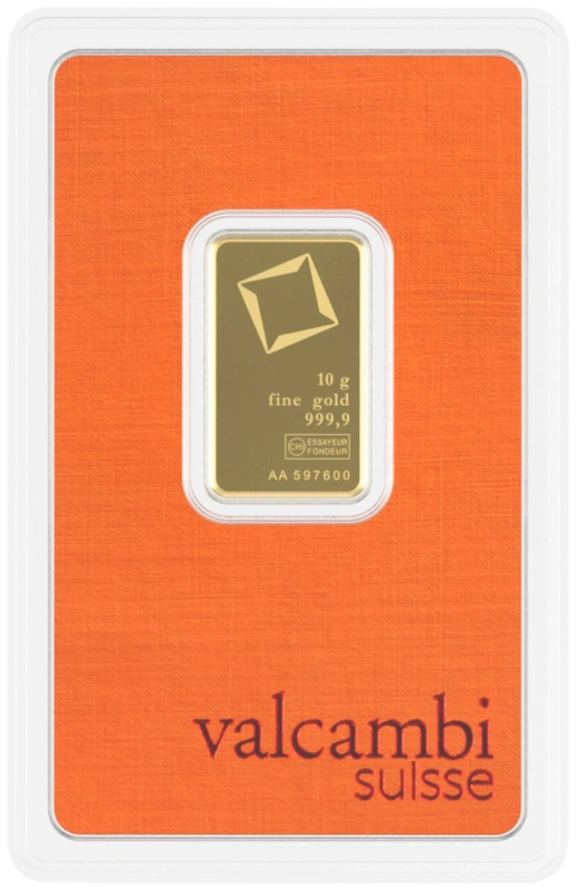 Valcambi 10 Gram Gold Bar