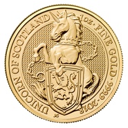 Collection Royal Mint Queen's Beasts en or de 1 once 2018 - Licorne d'Ecosse