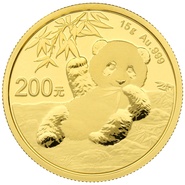 Panda en or de 15 grammes - 2020