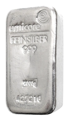Lingot d'Argent 1Kg Umicore