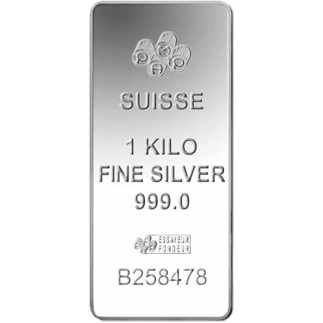 Lingot d'Argent 1Kg Pamp