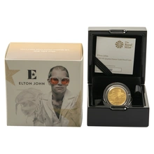 Pièce Music Legends Or 1/4 Once 2020 Elton John BE en Boîte