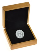 Collection Royal Mint Queen's Beasts en argent de 2 onces - Le Taureau Noir en coffret