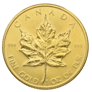 Pièce Maple Leaf Or 1 Once 1979