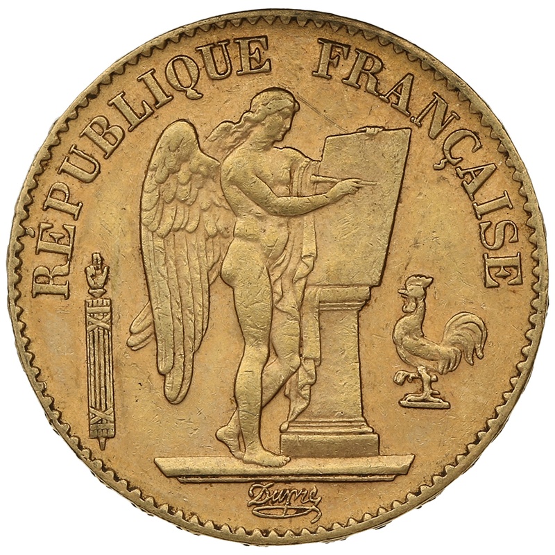20 Francs Or Génie 3ème République 1892 A