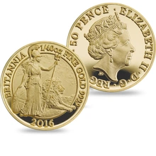 6 Pièces Britannia Or 2016 BE en Boîte