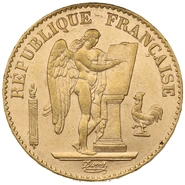 Pièce 20 Francs Or Génie 3ème République 1890 A