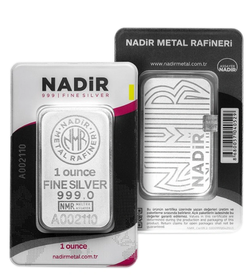 Lingot d'Argent 1 Once Nadir