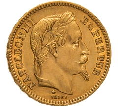 Pièce 20 Francs Or 1861 Napoléon III A