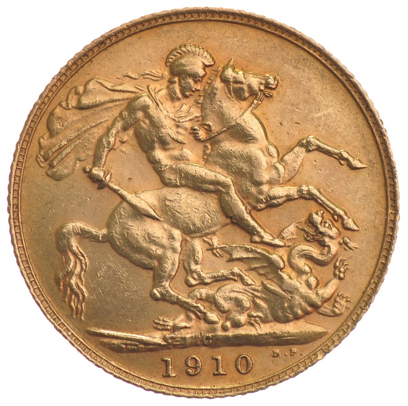 1910 Gold Sovereign - King Edward VII - C