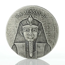 Pièce Reliques Égyptien Ramsès II Argent 2 Onces