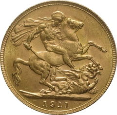 Pièce Souverain Or 1911 (P)