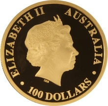 Pièce Australian Nugget Or 1 Once 2011 25ème Anniversaire en Boîte