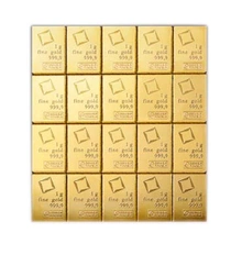 Lingot d'Or 20g Combibar (20 x 1g) Valcambi