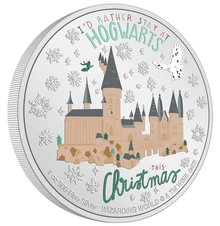 Pièce Harry Potter Argent 1 Once 2023 Meilleurs Vœux en Boîte