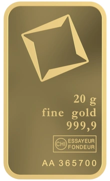 Lingot d'Or 20g Valcambi