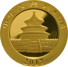 Pièce Panda Or 30g 2017