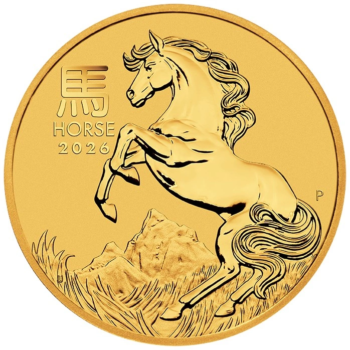 2026 Year of the Horse Gold Coin 1/2oz Perth Mint Australian Lunar Series