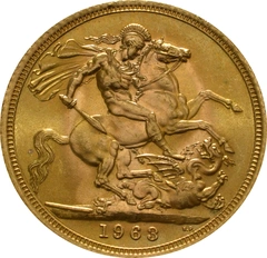 Pièce Souverain Or 1963