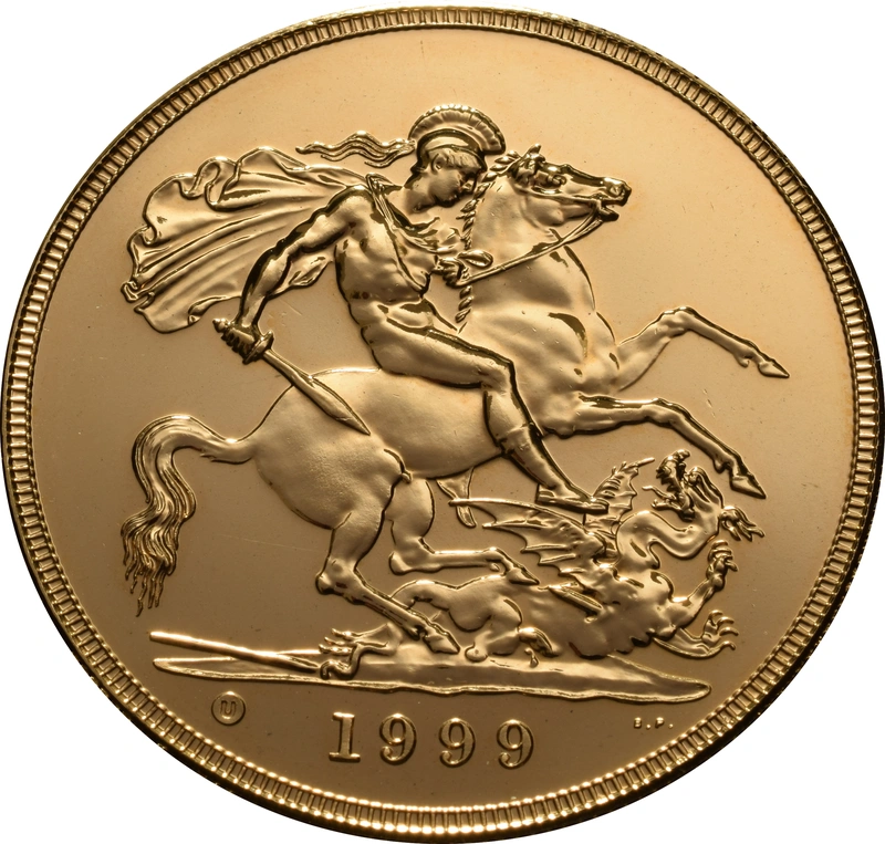 1999 Gold £5 Coin Quintuple Sovereign