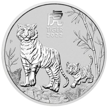 Pièce Perth Mint Lunar Argent 1 Kilo 2022 Année du Tigre