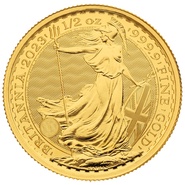 Britannia Elisabeth II en or de 1/2 once - 2023