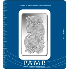 Lingot d'Argent 100g Pamp