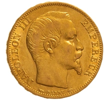 Pièce 20 Francs Or 1854 Napoléon III A