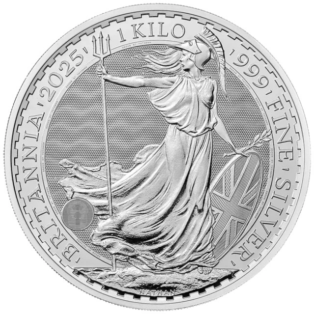 Pièce Britannia Argent 1 Kg 2025