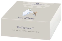 Pièce 50 Pence Argent 2023 Le Bonhomme de Neige BE en Boîte