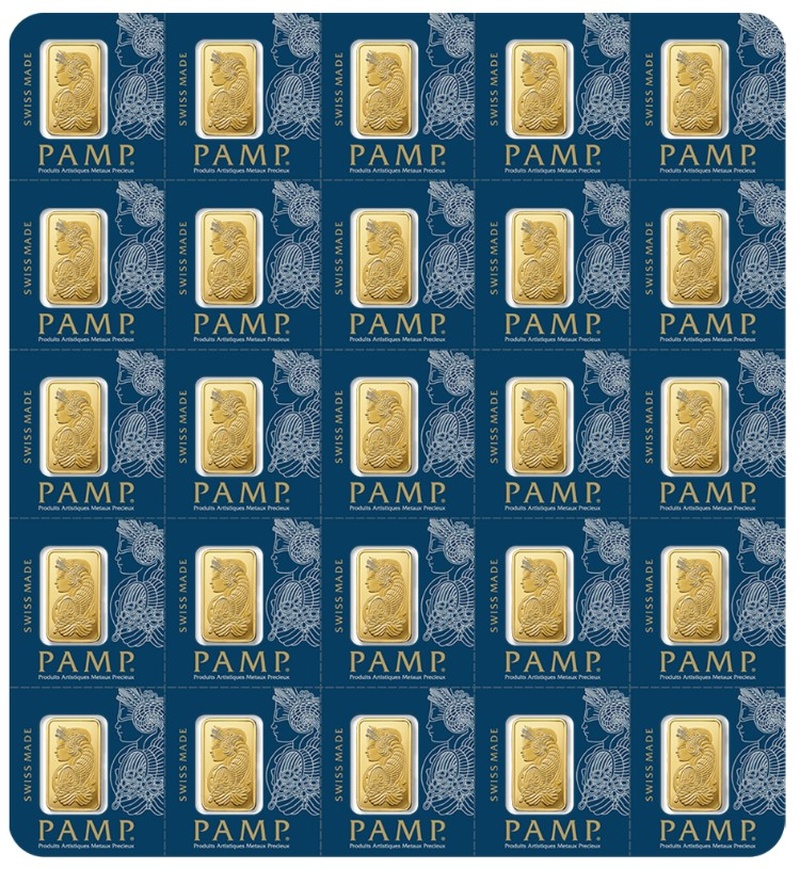 Lingots d'Or 25g (1g x 25) PAMP
