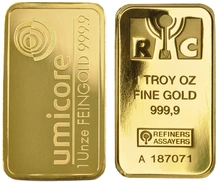 Lingot d'Or 1 Once Notre Choix Occasion