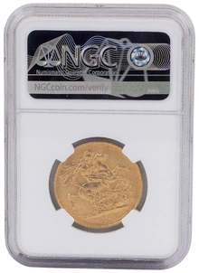 Pièce Double Souverain Or 1893 NGC MS61