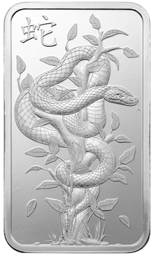 Lingot d'Argent 10g Pamp 2025 Année du Serpent