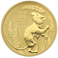 Collection Perth Mint Lunar en or de 1 once - 2020 Année de la Souris