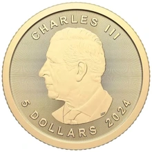 Pièce Maple Leaf Or 1/10 Once 2024