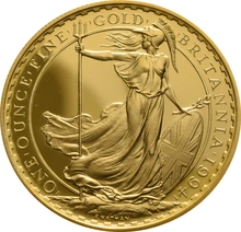Ecrin de Collection de 4 Britannia Or 1994