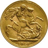Pièce Souverain Or 1913 (P)