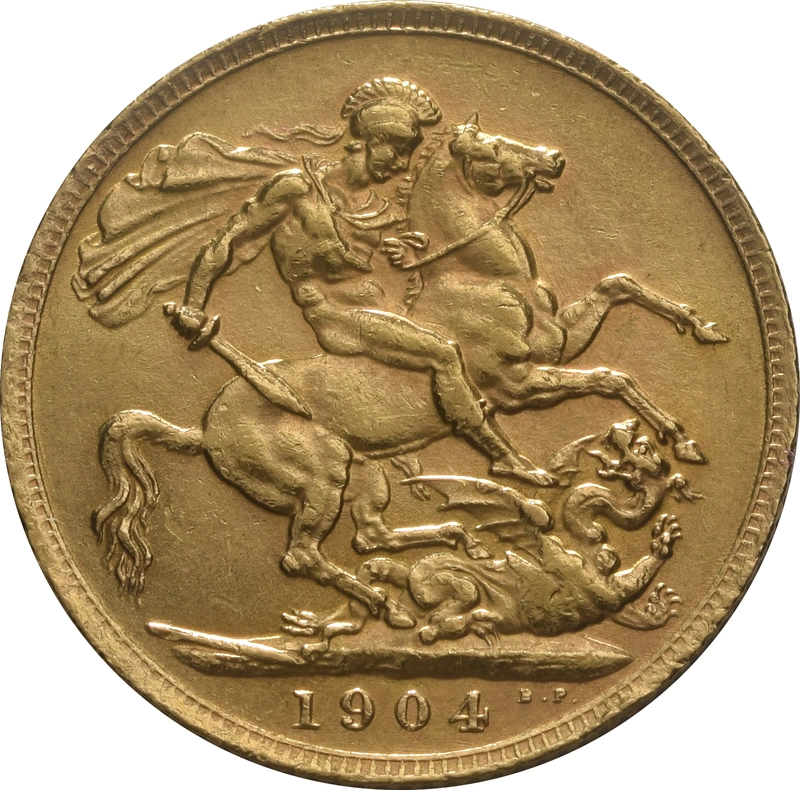 Pièce Souverain Or 1904 Édouard VII Londres