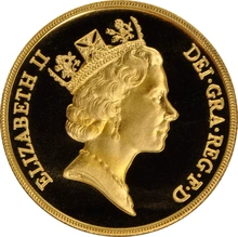 Double Souverain Or 1987 (Finition Particulière)