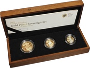 Ecrin de collection de 3 souverains en or - 2008