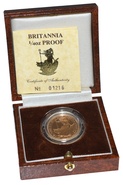 1987 Britannia quart d'once pièce d'or preuve en boîte
