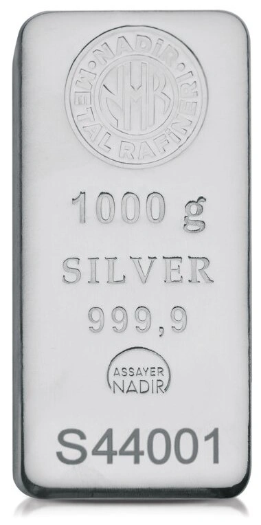 Lingot d'Argent 1Kg Nadir