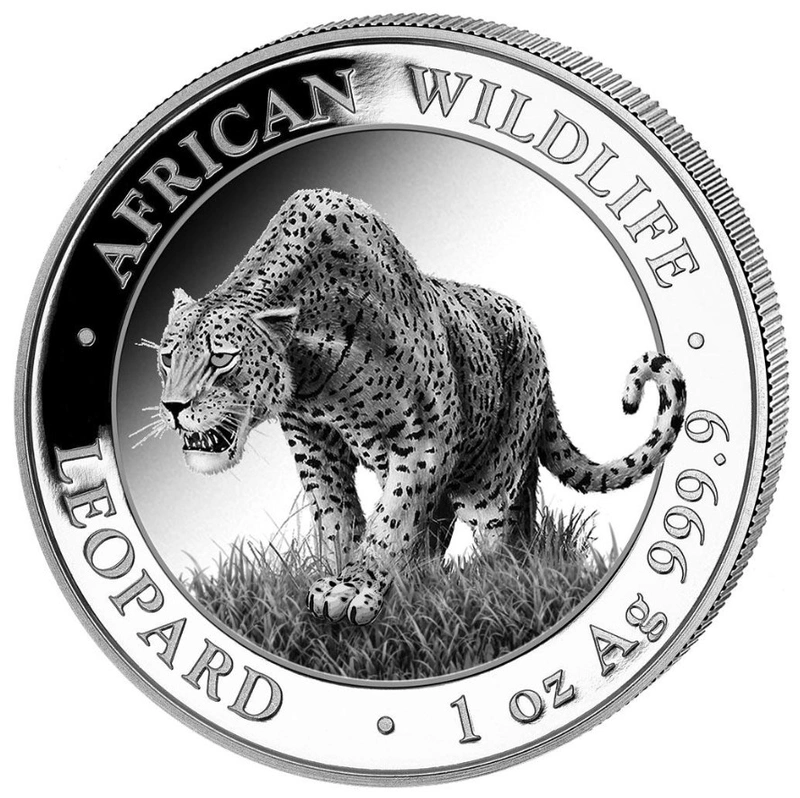 Pièce Léopard de Somalie de la Faune Africaine Argent 1 Once 2023