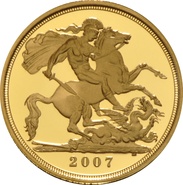 Demi-souverain en or - 2007 (Finition particulière)