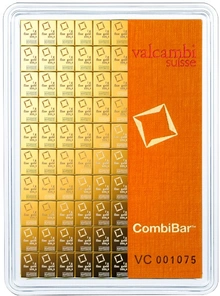 Lingot d'Or Combibar 100 x 1g Valcambi