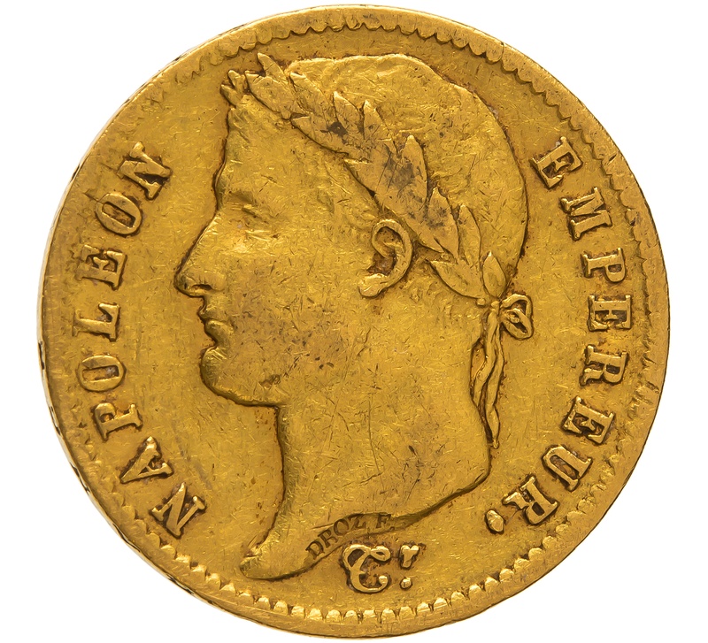1812 20 French Francs - Napoleon (I) Laureate Head - W