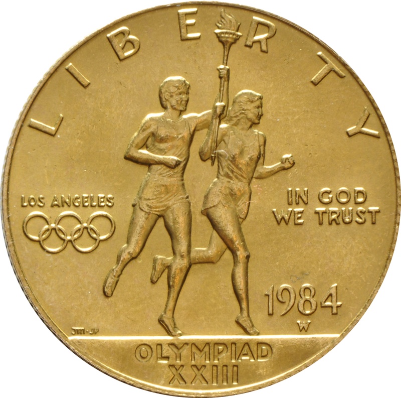 American Gold Eagle $10 1984 L.A. Olympics